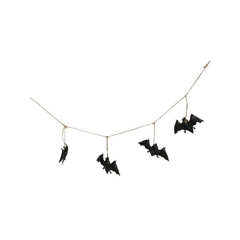 Guirnalda 8 murcielagos 180 cms decoracion hallowe