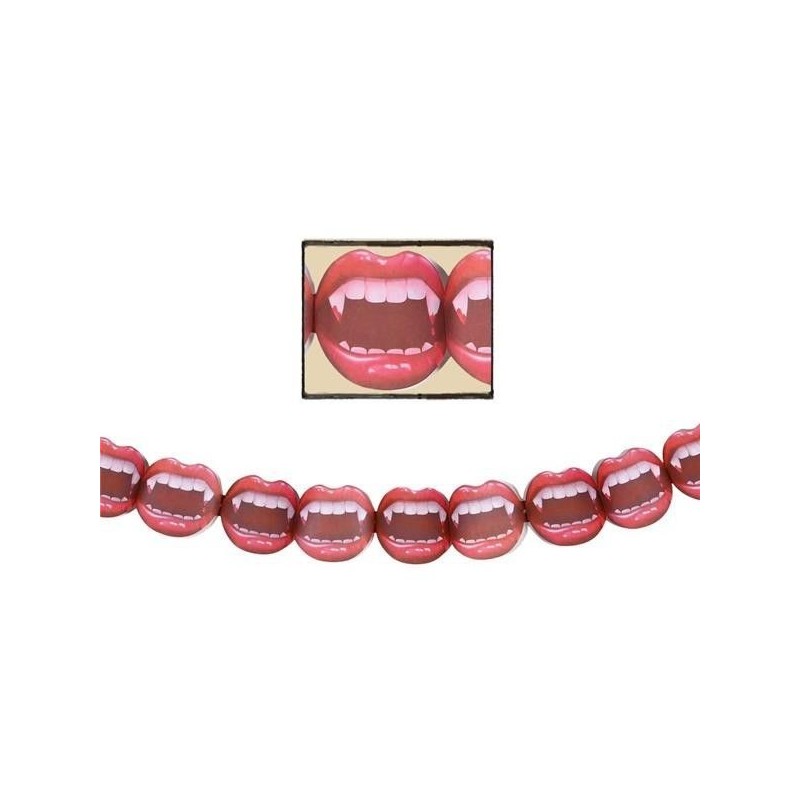 Guirnalda boca vampiro 200 x 27 cms