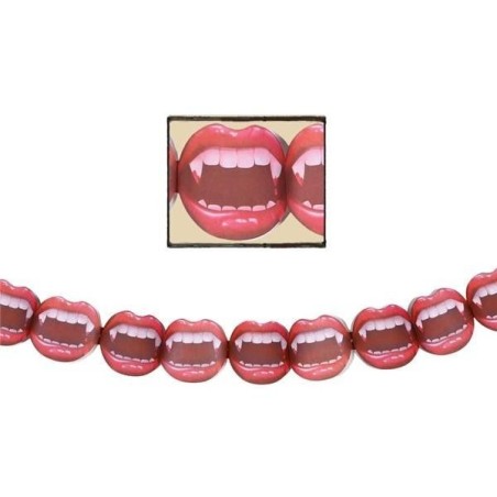 guirnalda boca vampiro 200 x 27 cms