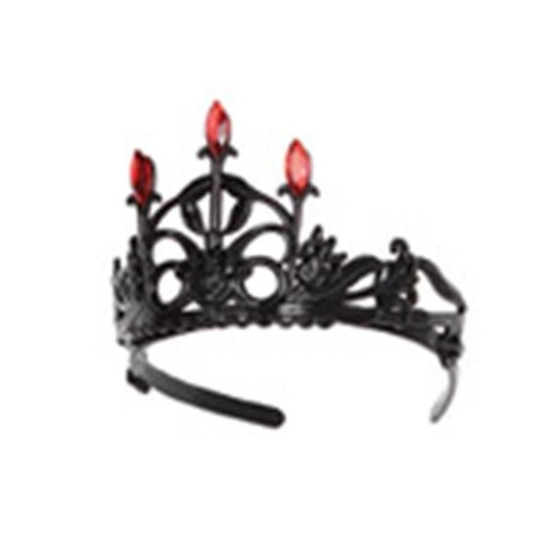 Diadema gotica negra con velas
