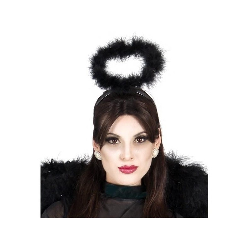 Aureola angel negro caido diadema