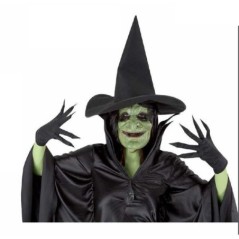 set bruja malvada sombrero guantes y mascara