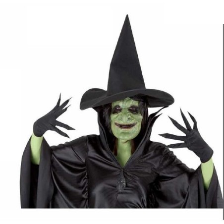 set bruja malvada sombrero guantes y mascara
