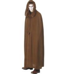 tunica monje marron capa enterrador siniestra