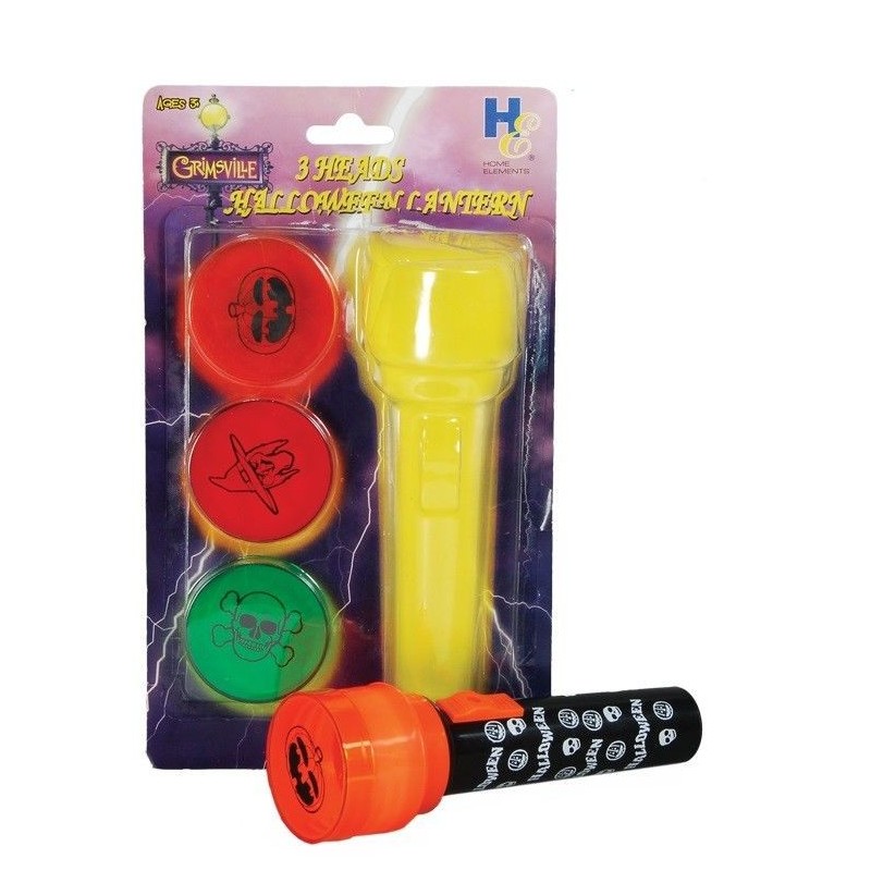 Linterna dibujos halloween con luz 19345