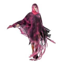 tunica zombie roja poncho 160