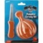Kit calabaza halloween cuchillo y plato