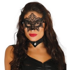 antifaz bordado negro elegante