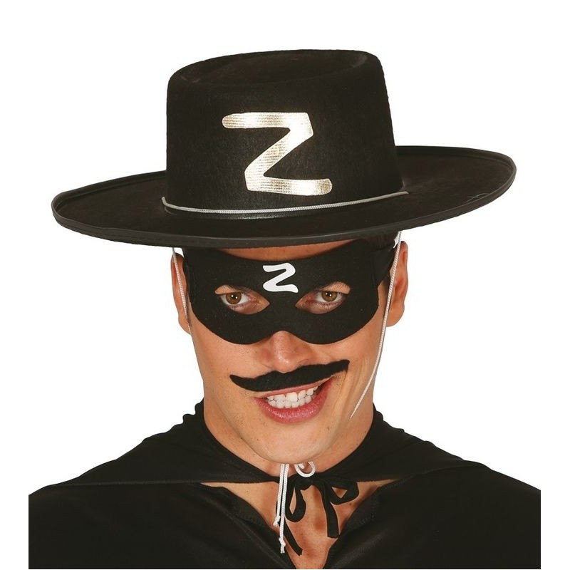 Antifaz zorro negro con la z
