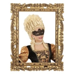 antifaz noble de encaje oro decorado antiguo