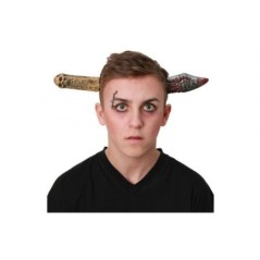 diadema cuchillo atravesando cabeza terror
