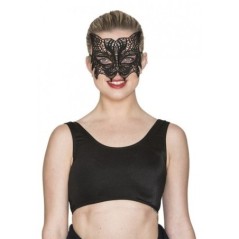 antifaz gato de encaje negro