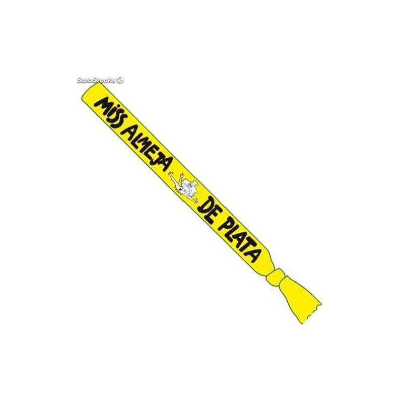 Banda miss almeja de plata amarilla