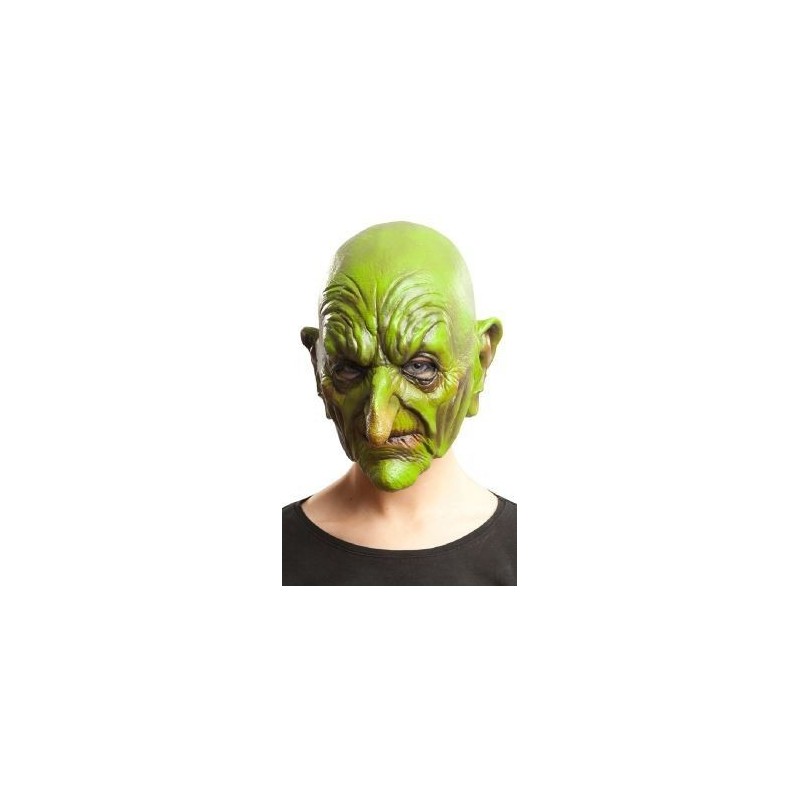 Mascara bruja verde careta entera