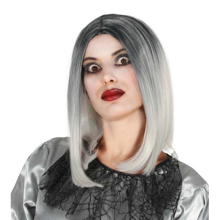 peluca zombie mujer blanca y negra