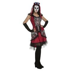 disfraz catrina barata dulce calavera para mujer talla ml