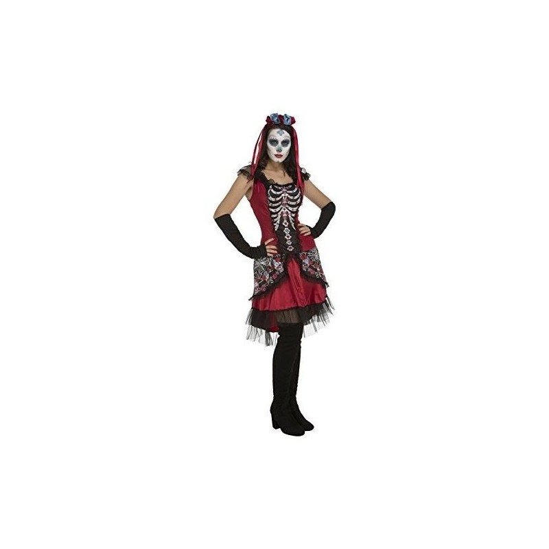 Disfraz catrina barata dulce calavera para mujer talla ml