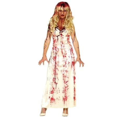 disfraz estudiante sangrienta vestido blanco tallal
