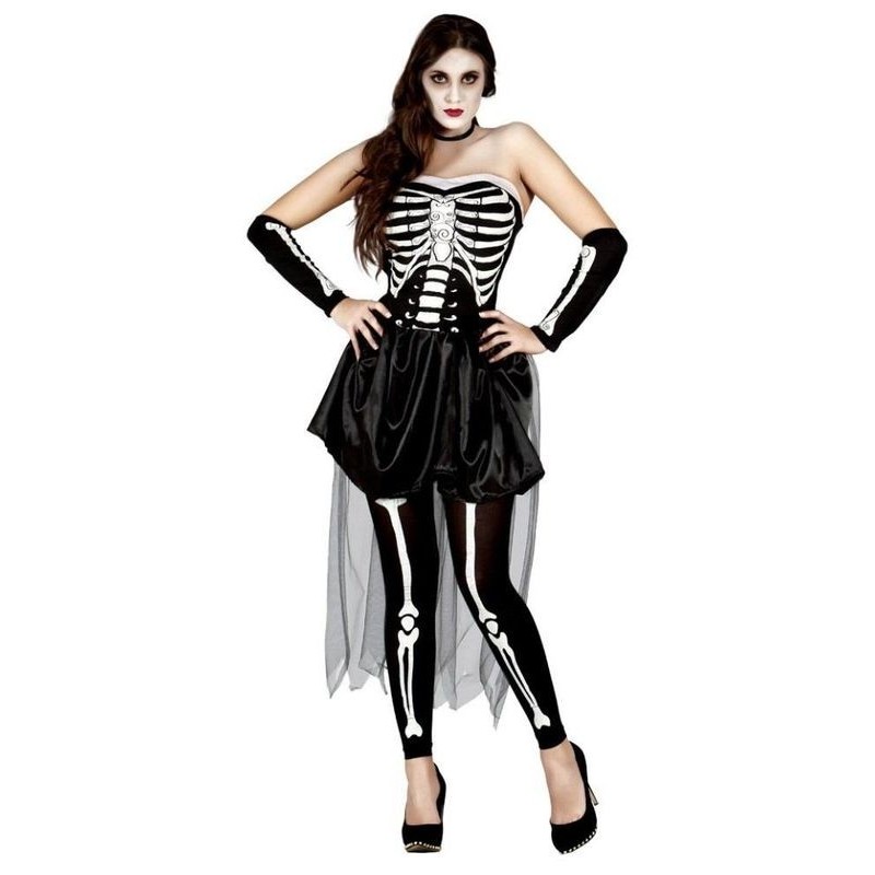 Disfraz esqueleto mujer tallas halloween