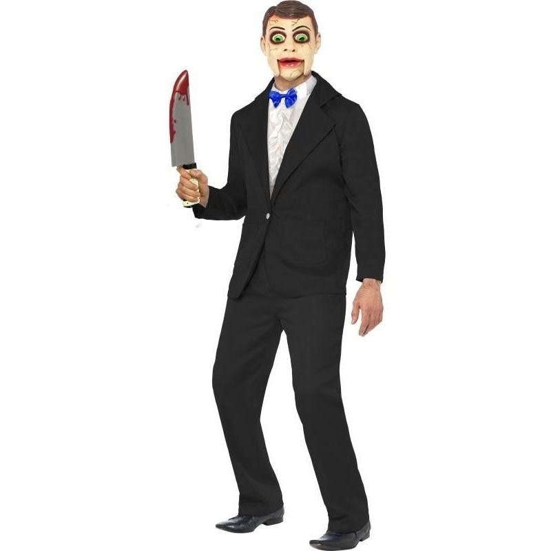 Disfraz ventrilocuo asesino talla L