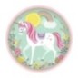 Platos unicornio magico de 23 cm 8 uds cumpleaños