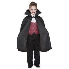 capa vampiro negra infantil tallas