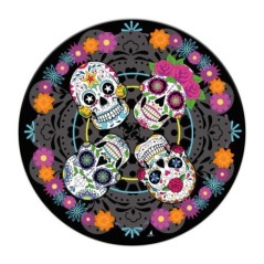 platos calaveras dia de muertos halloween 8 uds 23 cm coco