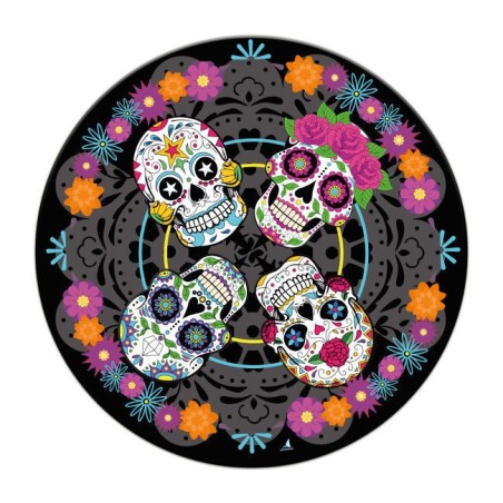 platos calaveras dia de muertos halloween 8 uds 23 cm coco