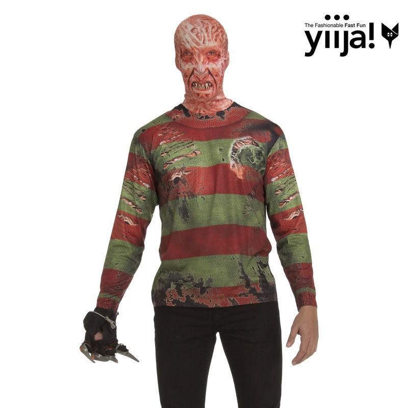 Camisa de hombre quemado similar a Freddy Krueger Talla L