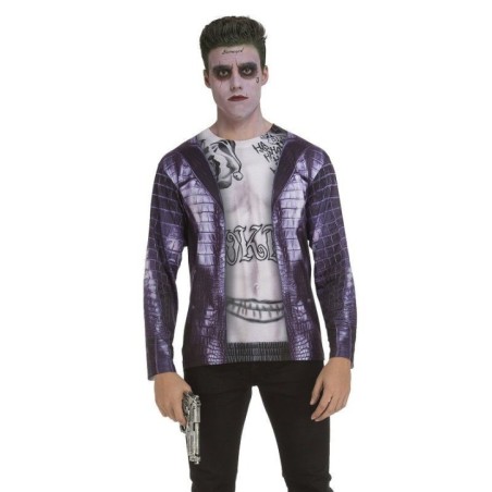 camisa leto similar a joker para adulto