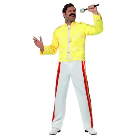 disfraz fredy mercury amarillo i will rock you talla l