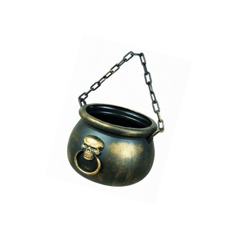 Caldero de bruja halloween 13 x 19 cm