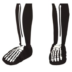 pies de esqueleto cubrebotas
