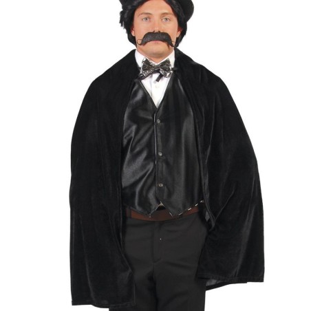 capa terciopelo negra 100 cm caballero