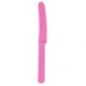 Cuchillo rosa fucsia plastico niña barato 10 unidades