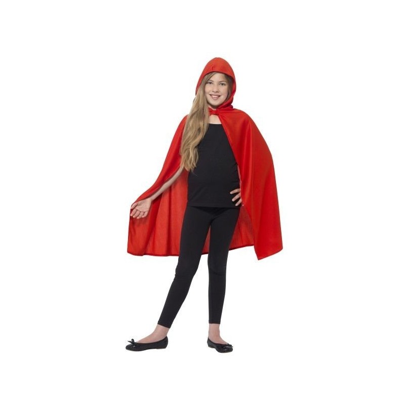 CAPA CON CAPUCHA ROJA INFANTIL 4-7 CAPERUCITA