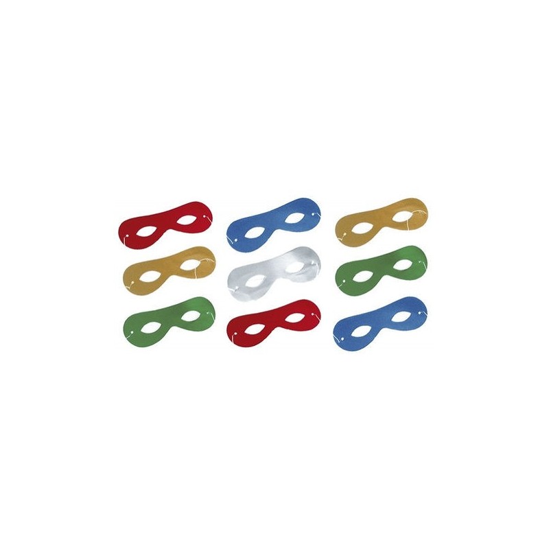 antifaces carton metalico baratos elige tu color