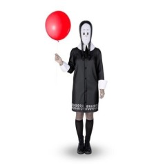 Disfraz Miercoles Adams orignal para mujer talla ML-El Informal Santander