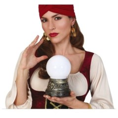 bola bruja pitonisa con luz 20 cm