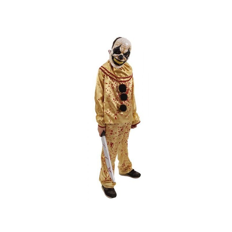 Disfraz payaso maniaco infantil para halloween tallas