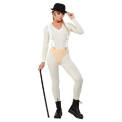 disfraz naranja mecanica pe mujer talla s o m