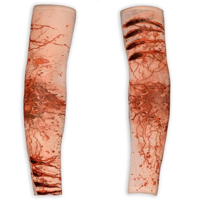 Mangas para brazos heridas mordiscos halloween