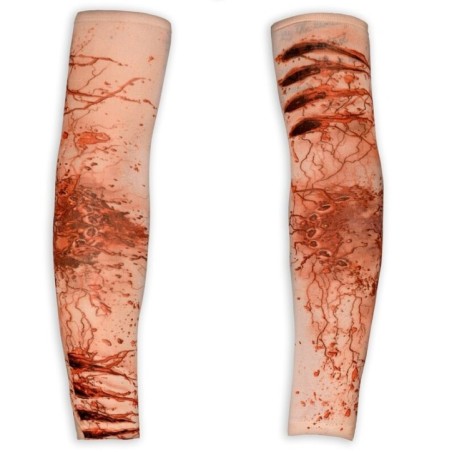 mangas para brazos heridas mordiscos halloween