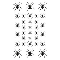 tatuaje temporal 32 aranas