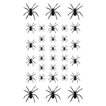 tatuaje temporal 32 aranas