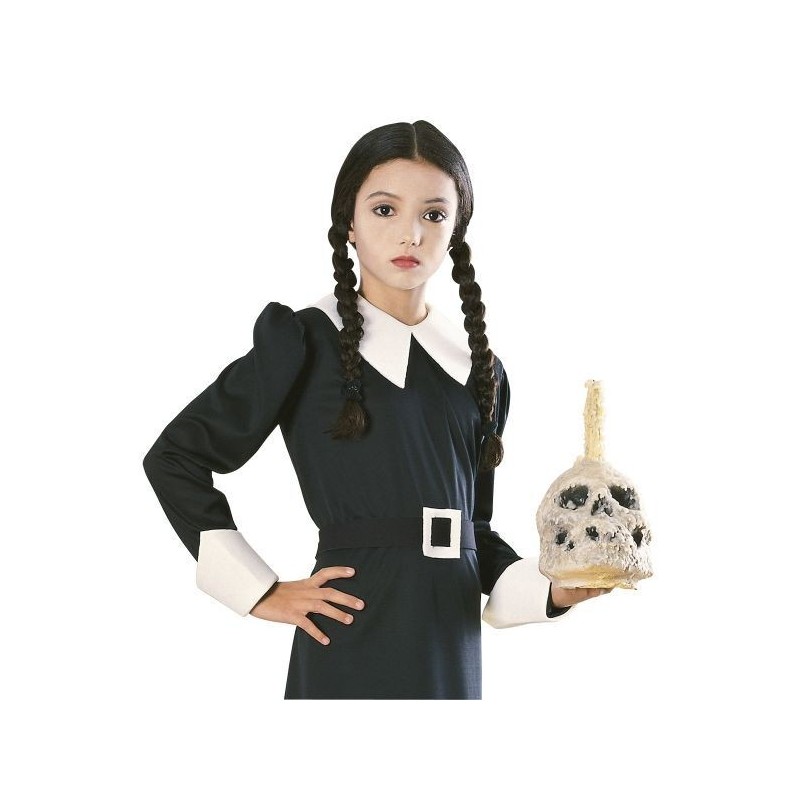 Peluca Miercoles Addams infantil original