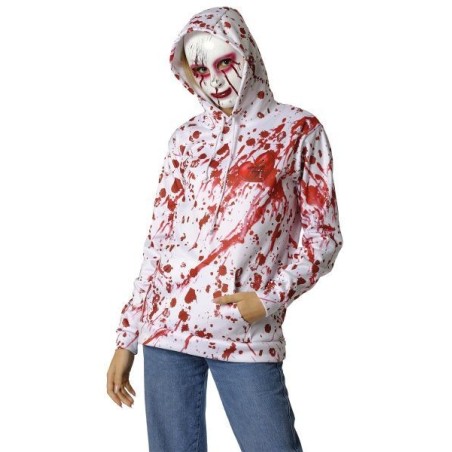 sudadera y mascara psicopata sangriento talla l adulto