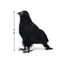 cuervo decoracion halloween 20x10 cm