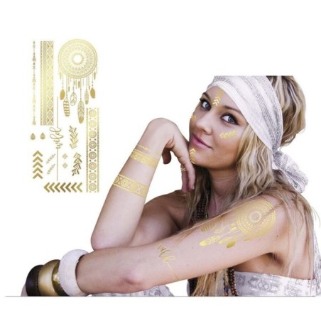 tatuajes hippie oro baratos