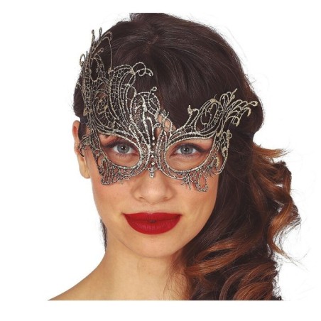 antifaz veneciano dorado filigrana